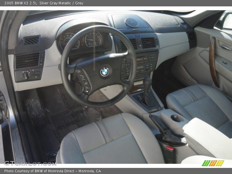Silver Gray Metallic / Grey 2005 BMW X3 2.5i