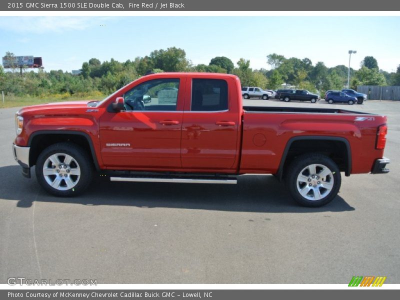 Fire Red / Jet Black 2015 GMC Sierra 1500 SLE Double Cab
