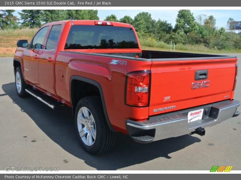 Fire Red / Jet Black 2015 GMC Sierra 1500 SLE Double Cab