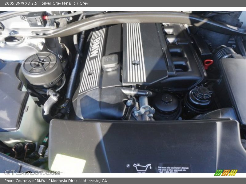 Silver Gray Metallic / Grey 2005 BMW X3 2.5i