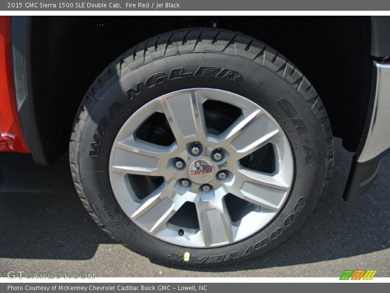 Fire Red / Jet Black 2015 GMC Sierra 1500 SLE Double Cab