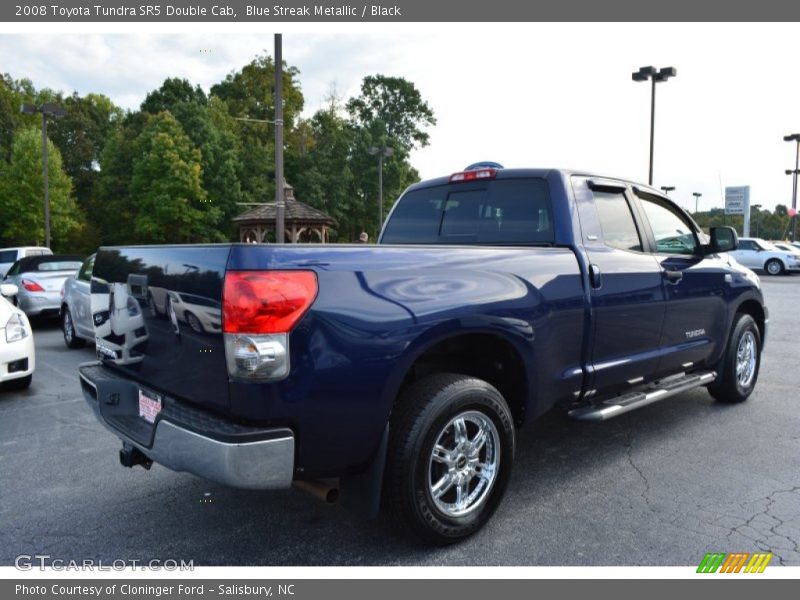 Blue Streak Metallic / Black 2008 Toyota Tundra SR5 Double Cab