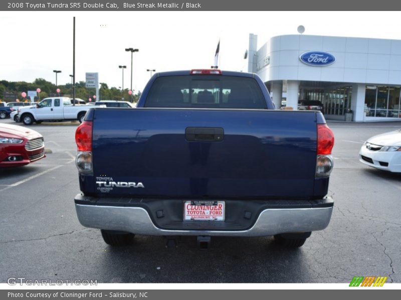 Blue Streak Metallic / Black 2008 Toyota Tundra SR5 Double Cab