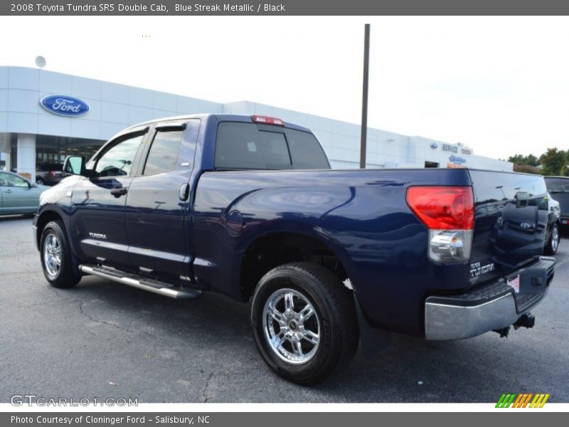 Blue Streak Metallic / Black 2008 Toyota Tundra SR5 Double Cab