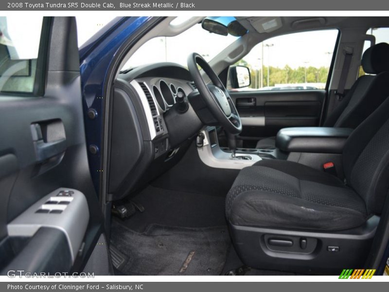 Blue Streak Metallic / Black 2008 Toyota Tundra SR5 Double Cab
