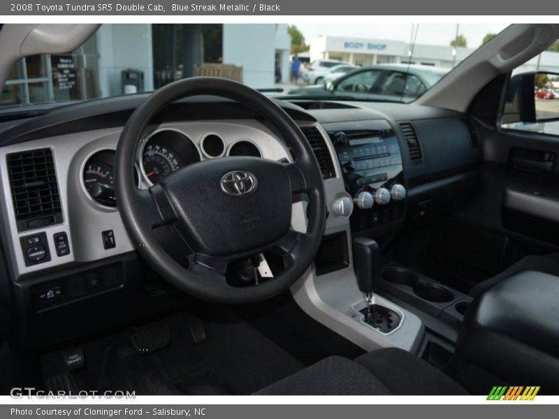 Blue Streak Metallic / Black 2008 Toyota Tundra SR5 Double Cab