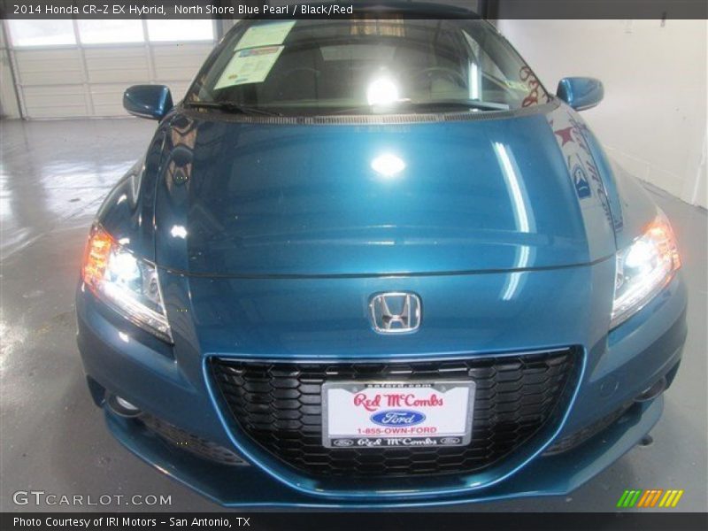 North Shore Blue Pearl / Black/Red 2014 Honda CR-Z EX Hybrid