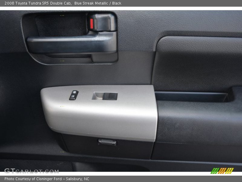 Blue Streak Metallic / Black 2008 Toyota Tundra SR5 Double Cab
