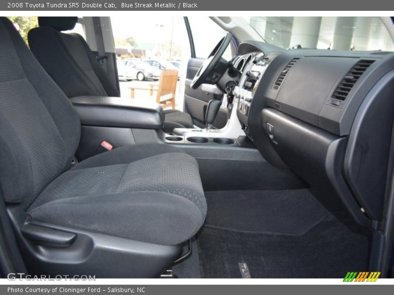Blue Streak Metallic / Black 2008 Toyota Tundra SR5 Double Cab