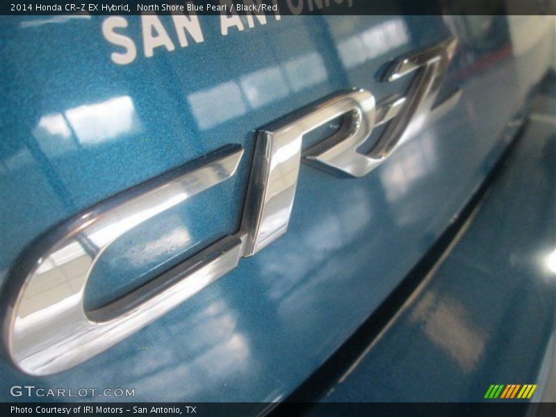 North Shore Blue Pearl / Black/Red 2014 Honda CR-Z EX Hybrid