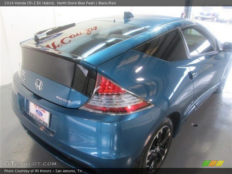 North Shore Blue Pearl / Black/Red 2014 Honda CR-Z EX Hybrid