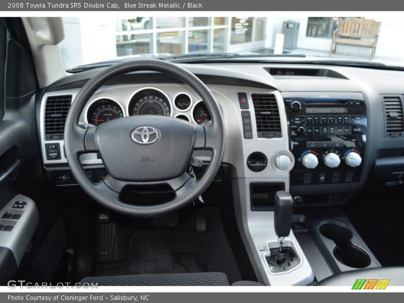 Blue Streak Metallic / Black 2008 Toyota Tundra SR5 Double Cab