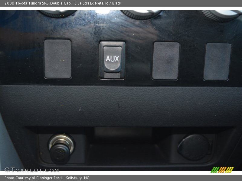 Blue Streak Metallic / Black 2008 Toyota Tundra SR5 Double Cab