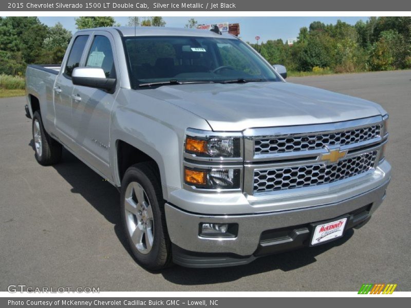 Silver Ice Metallic / Jet Black 2015 Chevrolet Silverado 1500 LT Double Cab