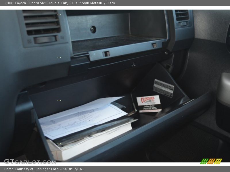 Blue Streak Metallic / Black 2008 Toyota Tundra SR5 Double Cab