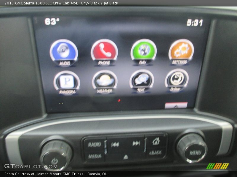 Onyx Black / Jet Black 2015 GMC Sierra 1500 SLE Crew Cab 4x4