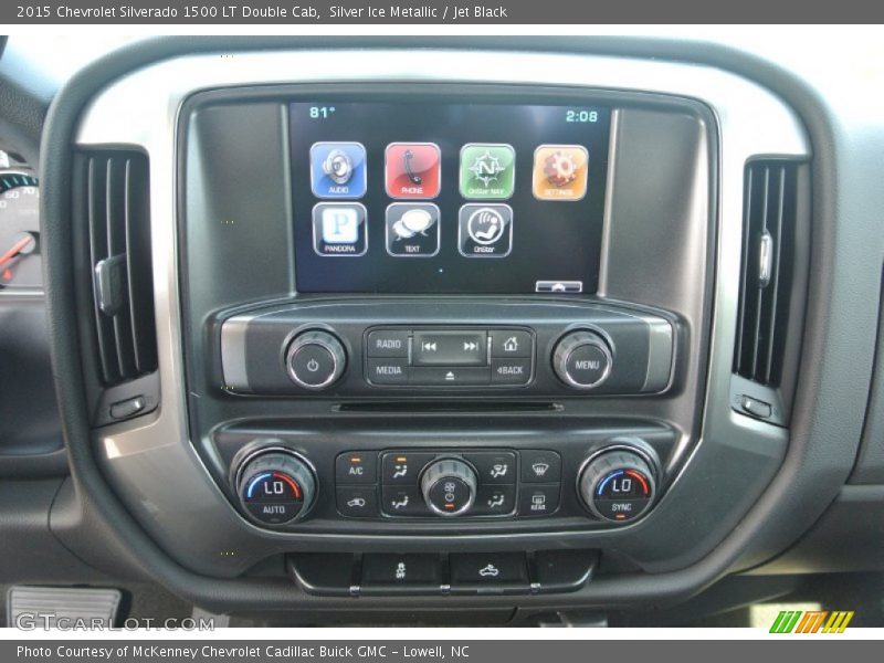 Silver Ice Metallic / Jet Black 2015 Chevrolet Silverado 1500 LT Double Cab