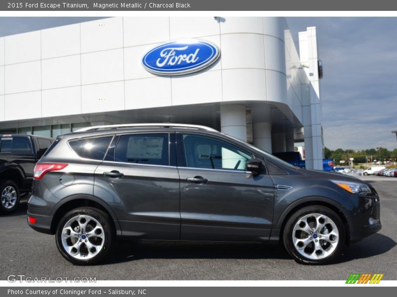 Magnetic Metallic / Charcoal Black 2015 Ford Escape Titanium