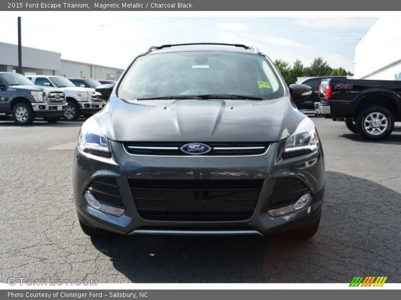 Magnetic Metallic / Charcoal Black 2015 Ford Escape Titanium