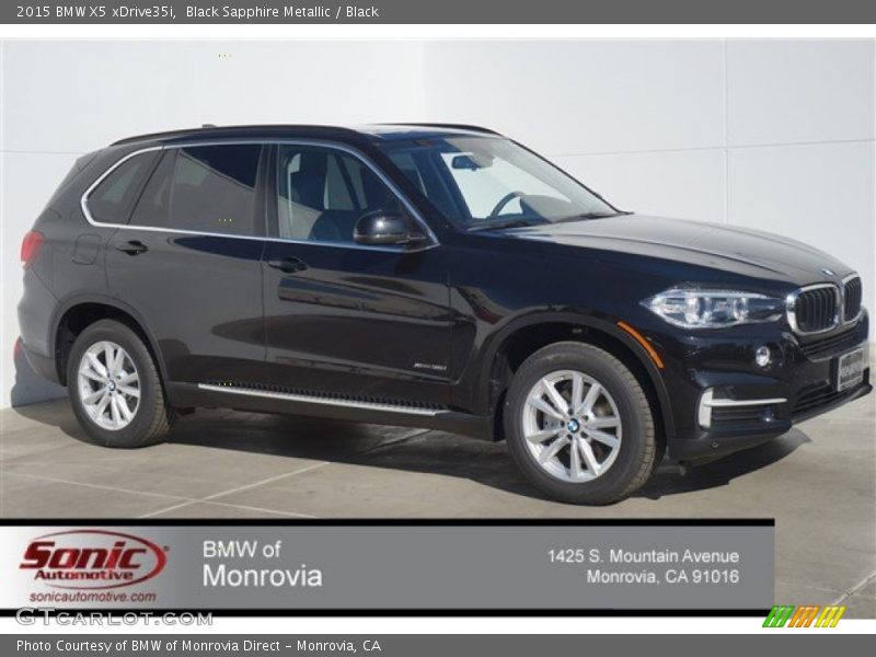 Black Sapphire Metallic / Black 2015 BMW X5 xDrive35i