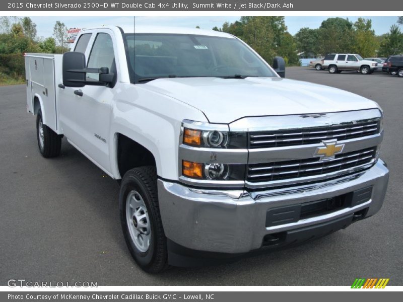Summit White / Jet Black/Dark Ash 2015 Chevrolet Silverado 2500HD WT Double Cab 4x4 Utility