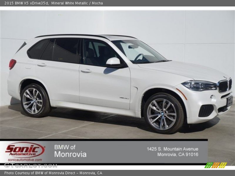 Mineral White Metallic / Mocha 2015 BMW X5 xDrive35d