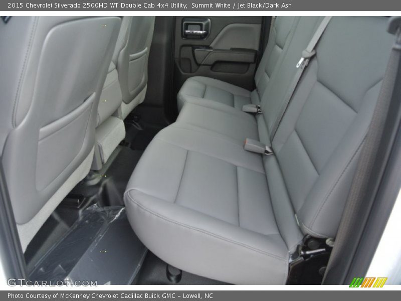 Rear Seat of 2015 Silverado 2500HD WT Double Cab 4x4 Utility