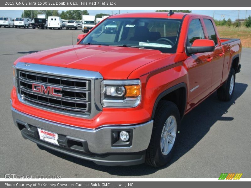 Fire Red / Jet Black 2015 GMC Sierra 1500 SLE Double Cab