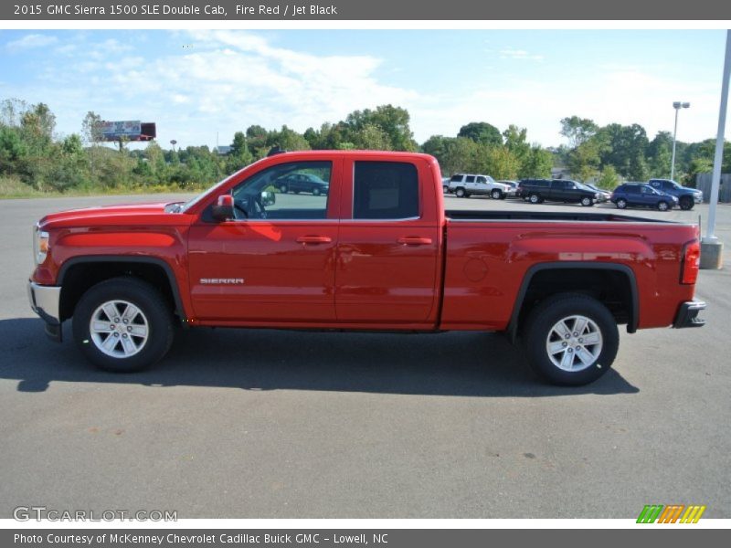 Fire Red / Jet Black 2015 GMC Sierra 1500 SLE Double Cab