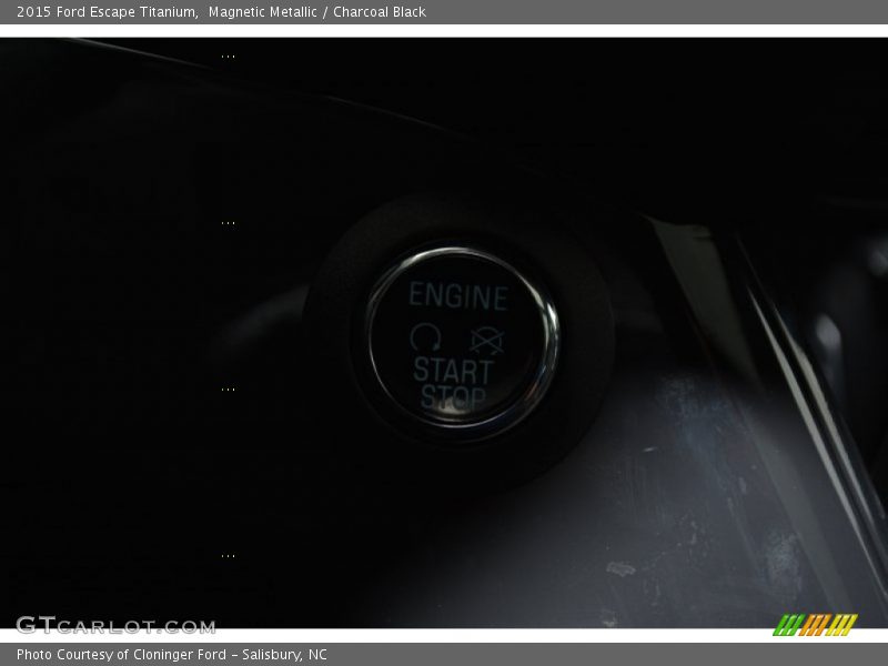 Magnetic Metallic / Charcoal Black 2015 Ford Escape Titanium