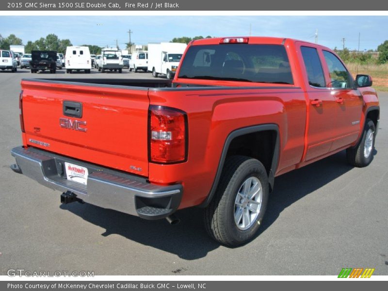 Fire Red / Jet Black 2015 GMC Sierra 1500 SLE Double Cab