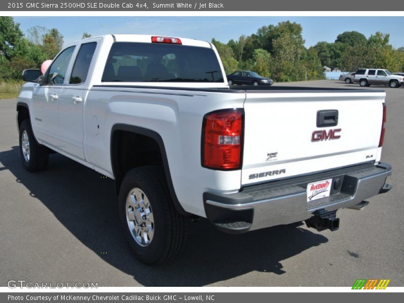 Summit White / Jet Black 2015 GMC Sierra 2500HD SLE Double Cab 4x4