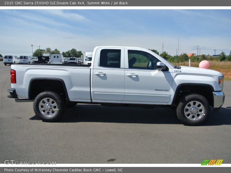 Summit White / Jet Black 2015 GMC Sierra 2500HD SLE Double Cab 4x4