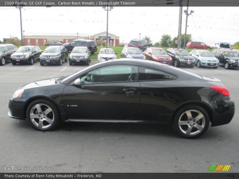 Carbon Black Metallic / Ebony/Light Titanium 2009 Pontiac G6 GXP Coupe