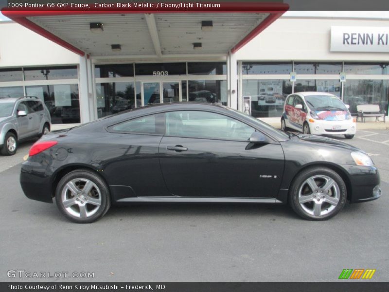 Carbon Black Metallic / Ebony/Light Titanium 2009 Pontiac G6 GXP Coupe