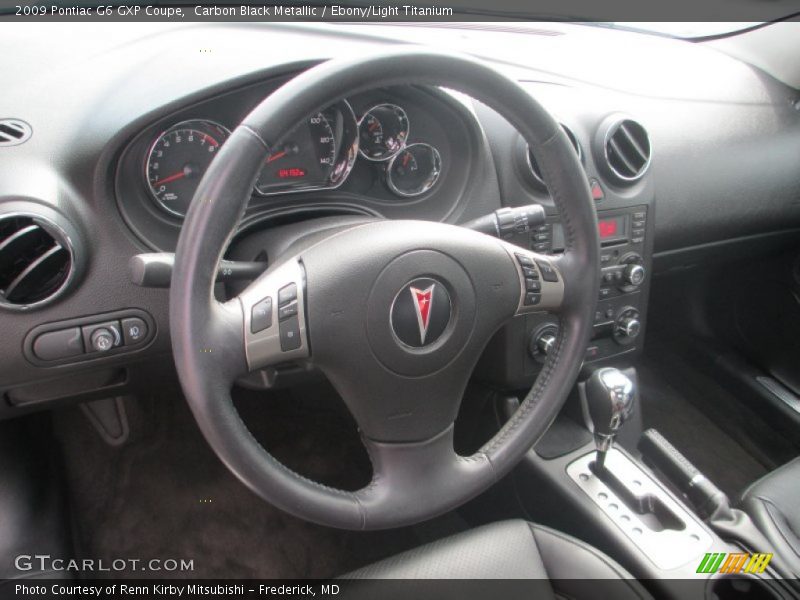 Carbon Black Metallic / Ebony/Light Titanium 2009 Pontiac G6 GXP Coupe