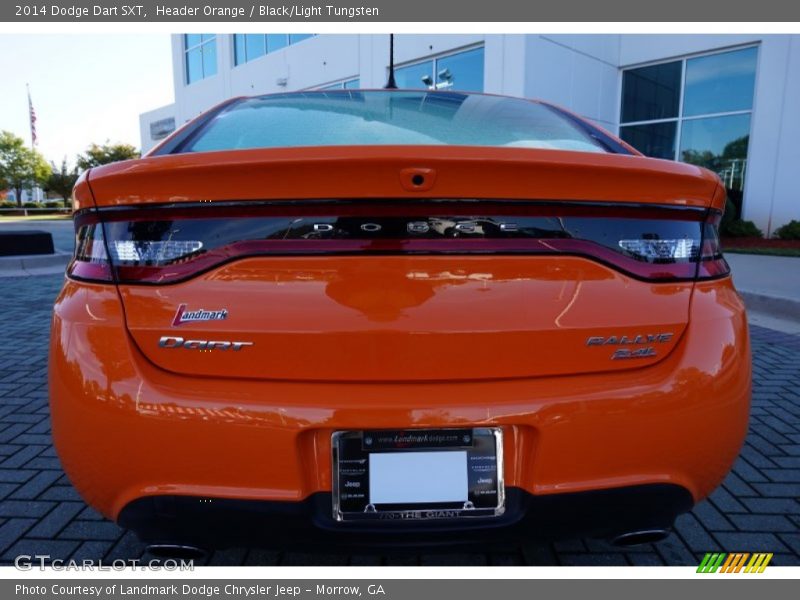 Header Orange / Black/Light Tungsten 2014 Dodge Dart SXT