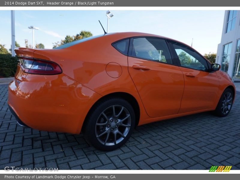 Header Orange / Black/Light Tungsten 2014 Dodge Dart SXT