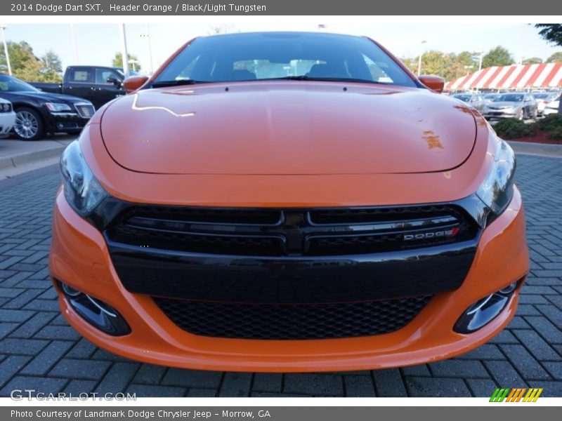 Header Orange / Black/Light Tungsten 2014 Dodge Dart SXT