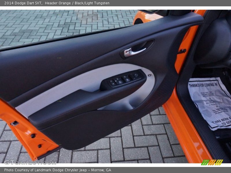 Header Orange / Black/Light Tungsten 2014 Dodge Dart SXT