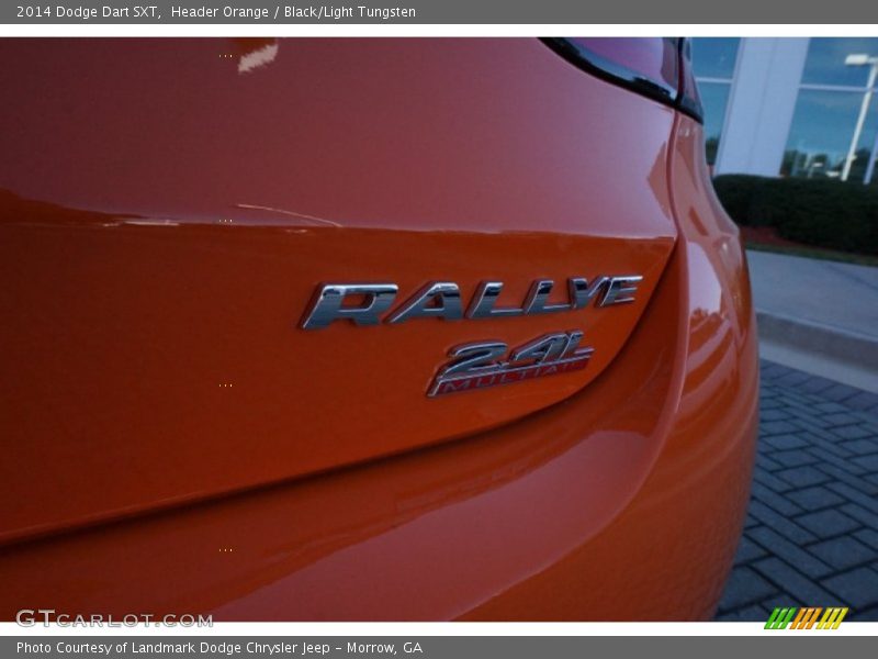 Header Orange / Black/Light Tungsten 2014 Dodge Dart SXT