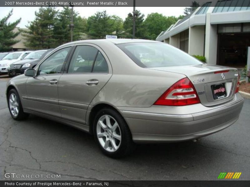 Pewter Metallic / Black 2007 Mercedes-Benz C 280 4Matic Luxury