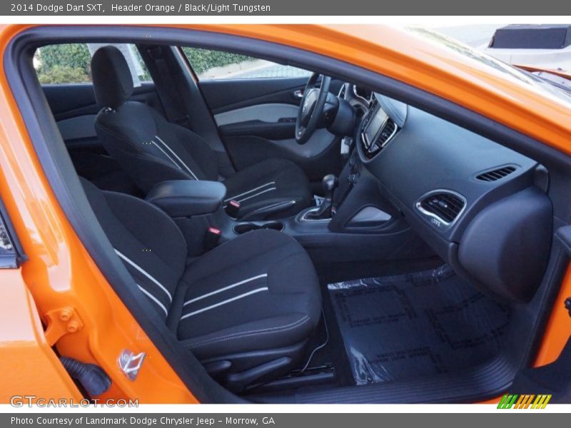 Header Orange / Black/Light Tungsten 2014 Dodge Dart SXT
