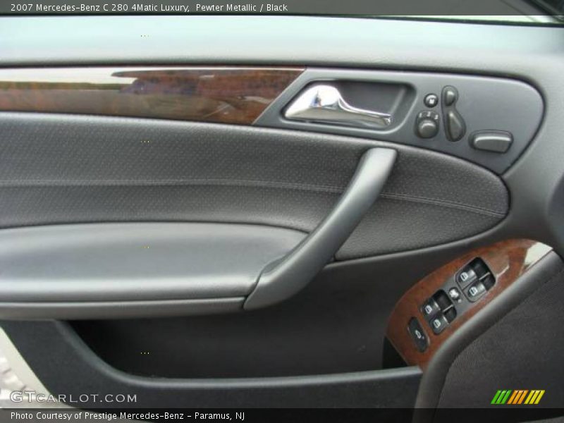 Pewter Metallic / Black 2007 Mercedes-Benz C 280 4Matic Luxury