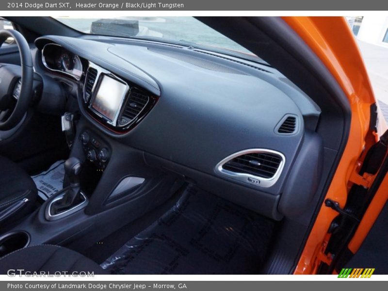 Header Orange / Black/Light Tungsten 2014 Dodge Dart SXT