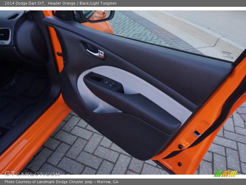 Header Orange / Black/Light Tungsten 2014 Dodge Dart SXT