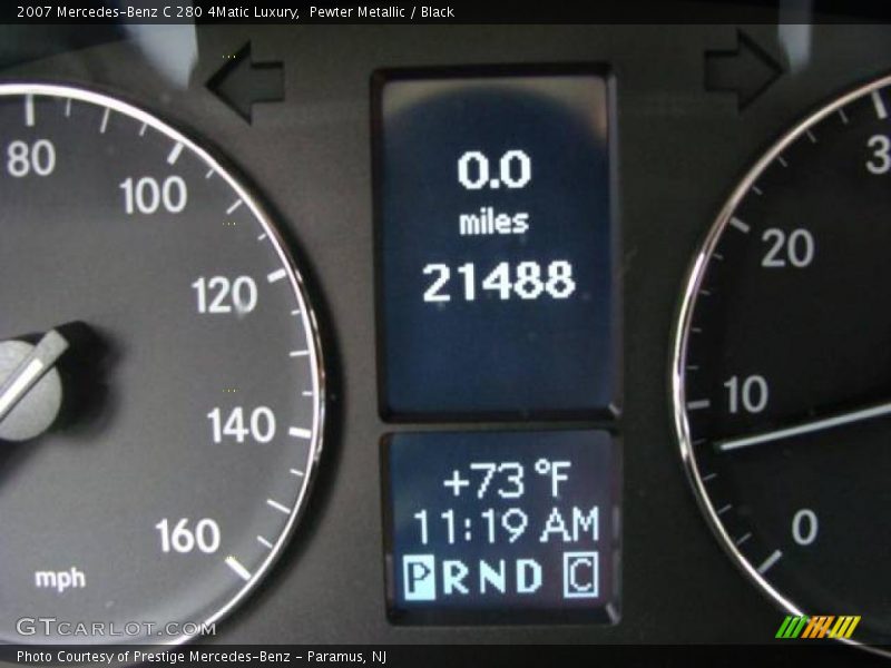 Pewter Metallic / Black 2007 Mercedes-Benz C 280 4Matic Luxury