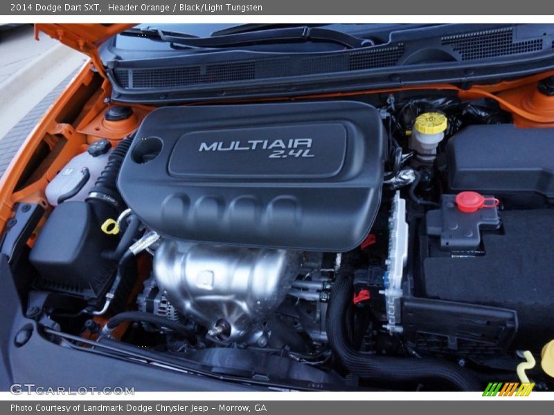Header Orange / Black/Light Tungsten 2014 Dodge Dart SXT