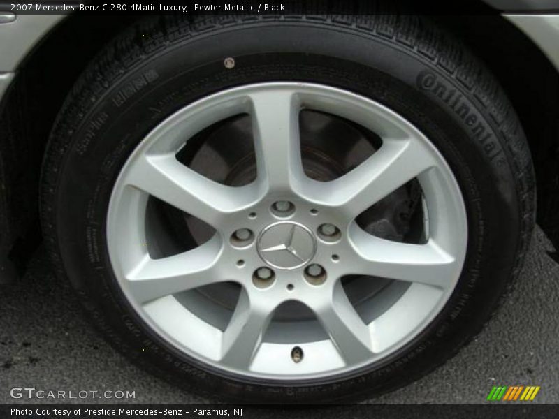 Pewter Metallic / Black 2007 Mercedes-Benz C 280 4Matic Luxury