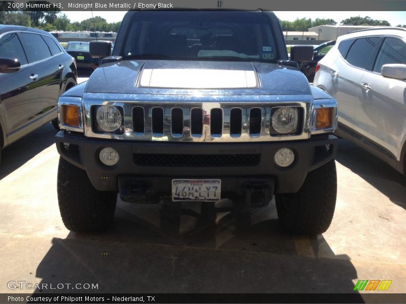 Midnight Blue Metallic / Ebony Black 2008 Hummer H3